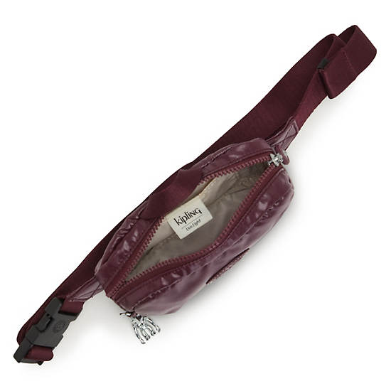 Cangurera Kipling Alys Metallic Vino | MX 1002PJ